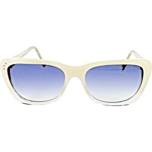Shauns California Fidra Womens Plastic Sunglass 01 Snow to Crystal 53-18 Flawed